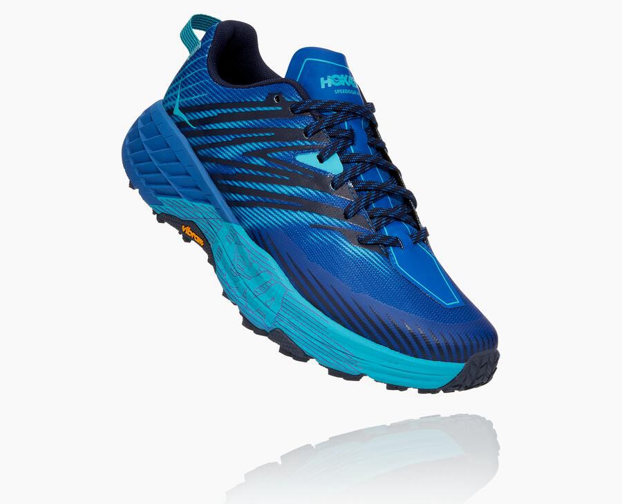 Hoka One One Trailsko Herre - Speedgoat 4 - Blå - 837021GHR